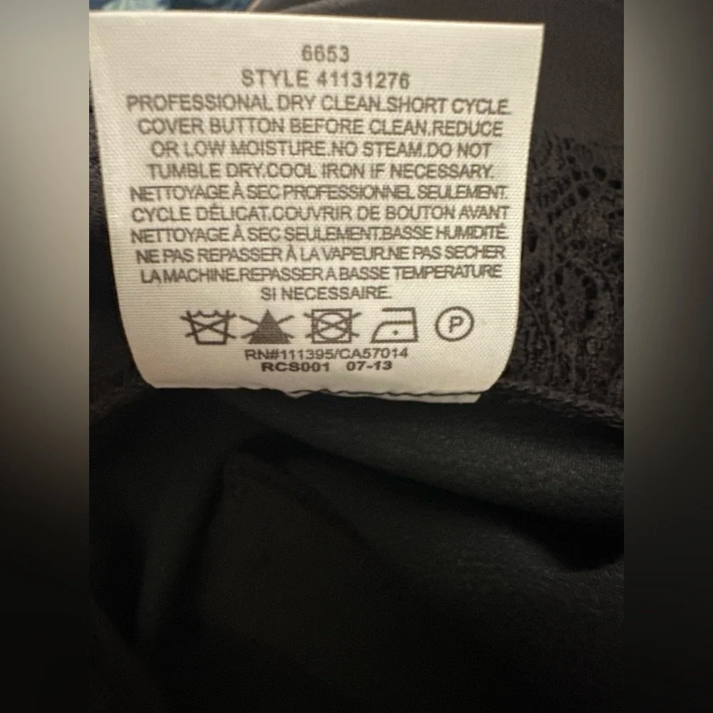 Tory Burch Geoff pants Professional Elegant Ankle Pants Silk Blend Black Sz 2
